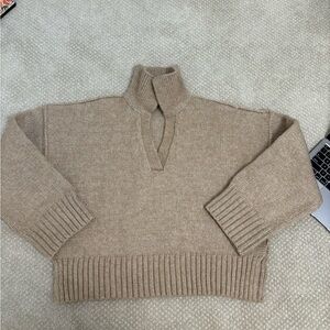 Topshop Beige Knit Sweater